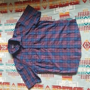 Patagonia Quick Dry Wicking button down shirt plaid size XS